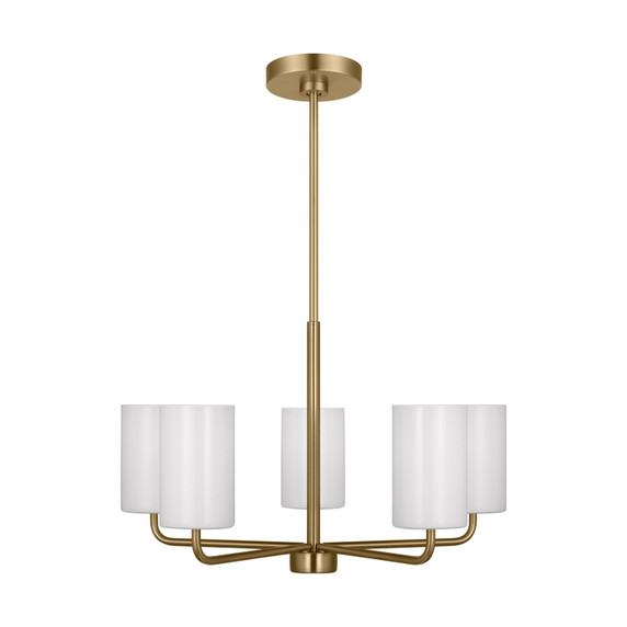 Mid. Chandeliers Glass Up by Generation Lighting ( 1 | GLC1015SB Rhett ) 