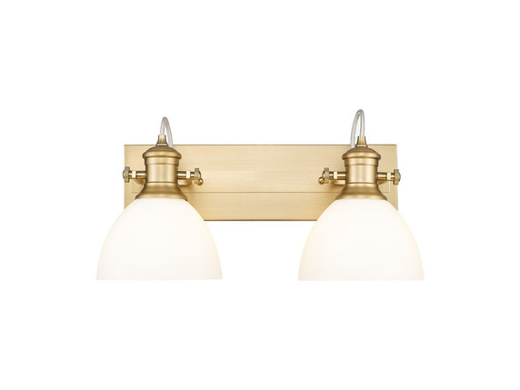 Bathroom Fixtures Two Lights by Golden ( 62 | 3118-BA2 BCB-OP Hines ) 