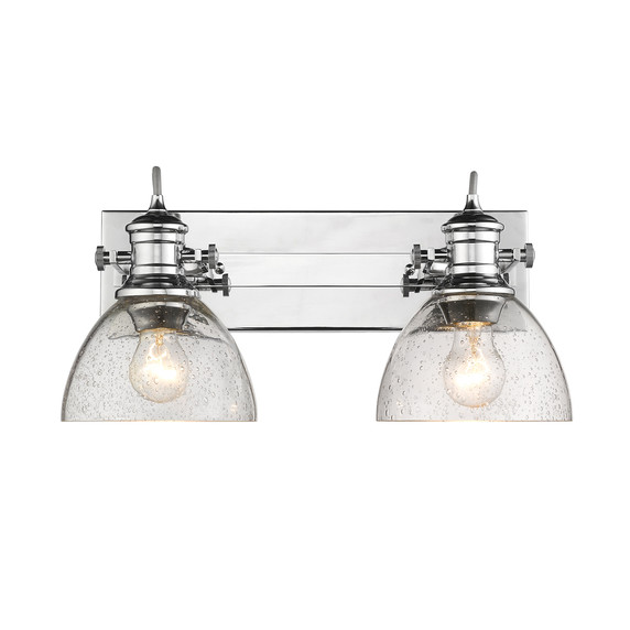 Bathroom Fixtures Two Lights by Golden ( 62 | 3118-BA2 CH-SD Hines ) 