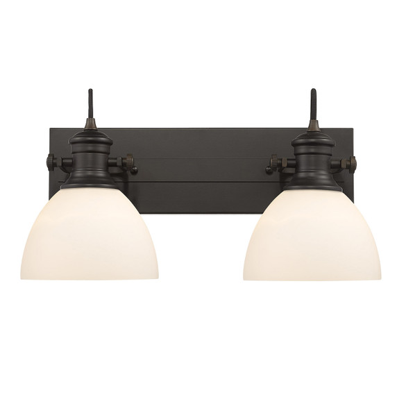 Bathroom Fixtures Two Lights by Golden ( 62 | 3118-BA2 RBZ-OP Hines ) 