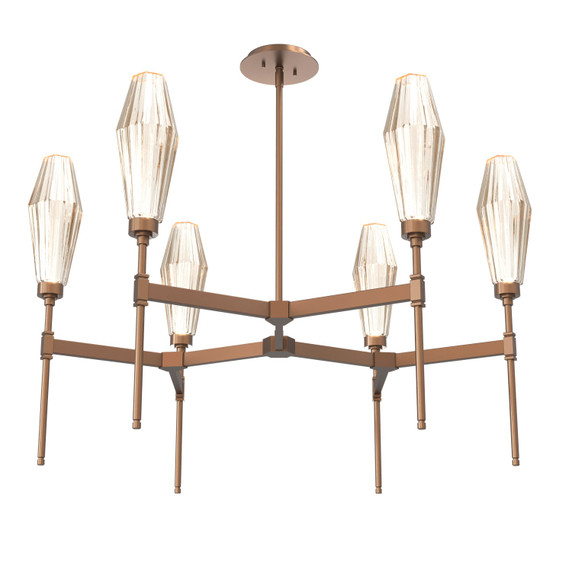 Mid. Chandeliers Glass Up by Hammerton Studio ( 404 | CHB0049-37-BB-RA-001-L1 Aalto ) 