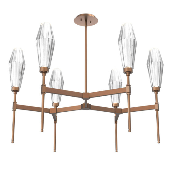 Mid. Chandeliers Glass Up by Hammerton Studio ( 404 | CHB0049-37-BB-RC-001-L1 Aalto ) 