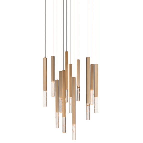 Mid. Chandeliers Glass Down by ET2 ( 86 | E11032-95GLD Diaphane ) 