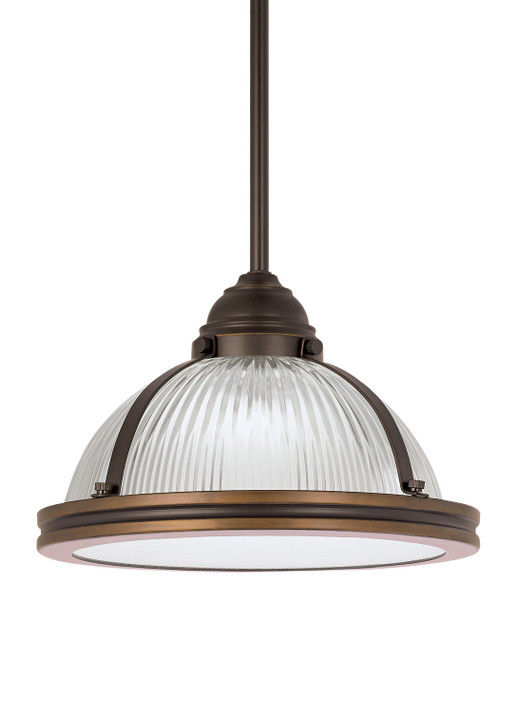Pendants Glass Down by Generation Lighting ( 1 | 65060EN3-715 Pratt Street Prismatic ) 