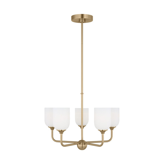 Mid. Chandeliers Glass Up by Generation Lighting ( 1 | GLC1085SB Emile ) 