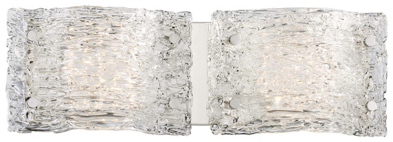 Bathroom Fixtures Two Lights by George Kovacs ( 42 | P5282-077-L Forest Ice ) 