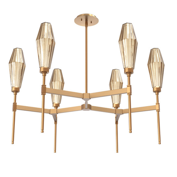 Mid. Chandeliers Glass Up by Hammerton Studio ( 404 | CHB0049-37-NB-RB-001-L1 Aalto ) 