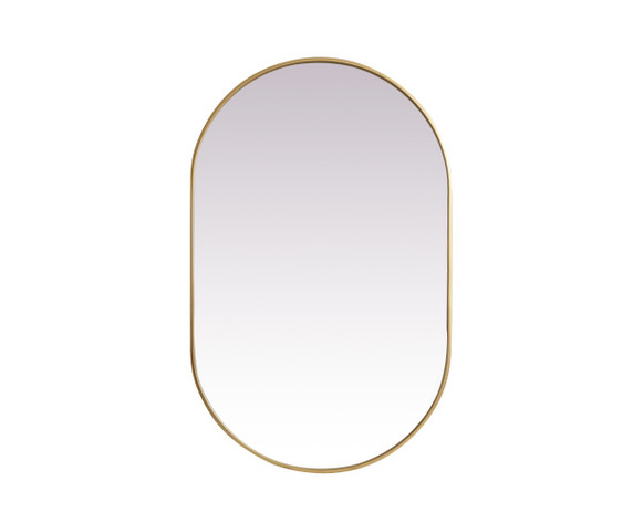 Mirrors Oval/Round by Elegant Lighting ( 173 | MR2A3048BRS Asha ) 