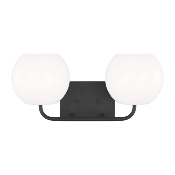 Bathroom Fixtures Two Lights by Generation Lighting ( 1 | GLV1012MBK Rory ) 
