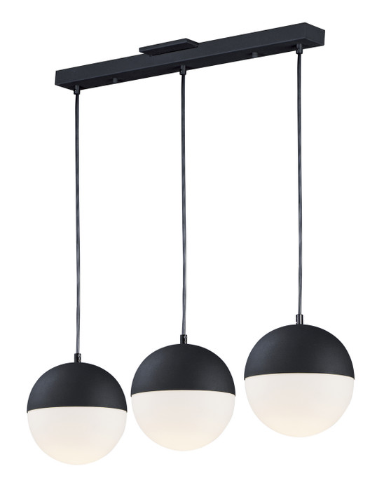 Linear/Island 3 Light Bar by ET2 ( 86 | E20363-92BK Half Moon ) 