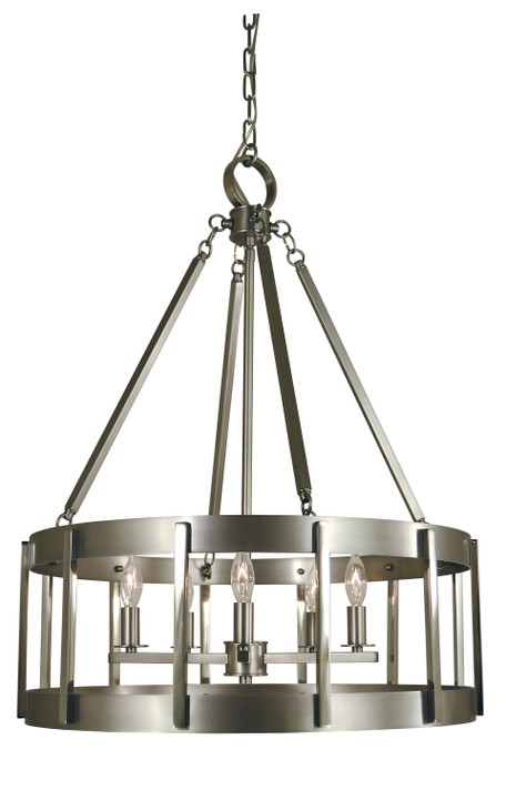 Mid. Chandeliers Candle by Framburg ( 8 | 4665 SP/PN Pantheon ) 