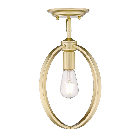 Semi-Flush Mts. Exposed Lamps by Golden ( 62 | 3167-1SF OG Colson ) 