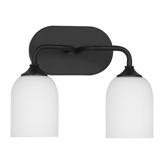 Bathroom Fixtures Two Lights by Generation Lighting ( 1 | GLV1022MBK Emile ) 