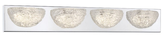 Bathroom Fixtures Four Lights by George Kovacs ( 42 | P5444-077-L Modern Ice ) 