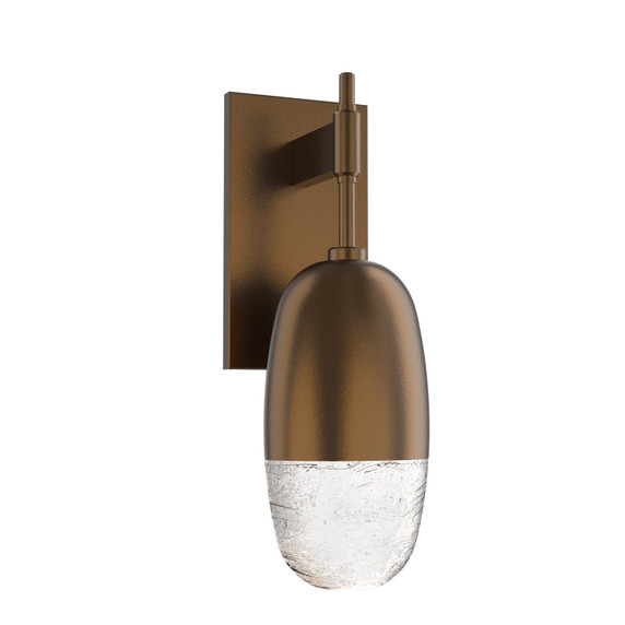 Sconces Single Glass by Hammerton Studio ( 404 | IDB0079-01-FB-PC-L3 Pebble ) 
