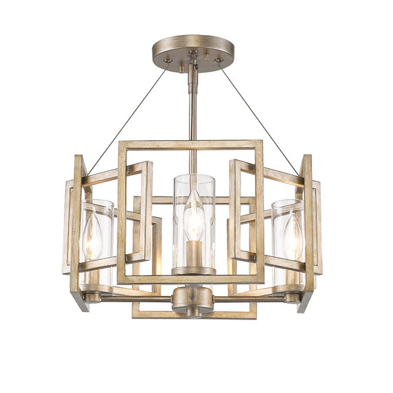 Semi-Flush Mts. Candle by Golden ( 62 | 6068-SF WG Marco ) 