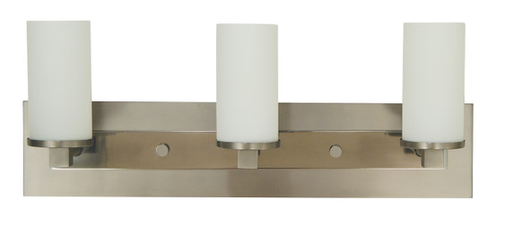 Bathroom Fixtures Three Lights by Framburg ( 8 | 4733 SP/PN Mercer ) 