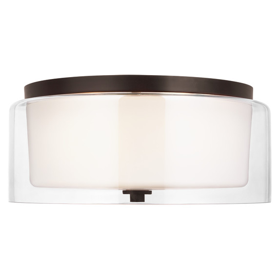 Flush Mounts Drum Shade by Generation Lighting ( 1 | 7537302EN3-710 Elmwood Park ) 