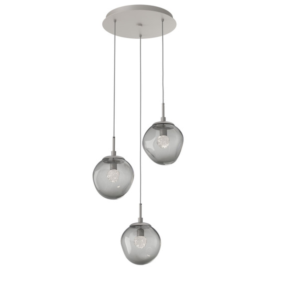 Mini Pendants 3 Light Cluster by Hammerton Studio ( 404 | CHB0066-03-BS-FS-C01-L3 Aster ) 