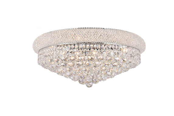 Flush Mounts Glass Down by Elegant Lighting ( 173 | V1800F24C/RC Primo ) 