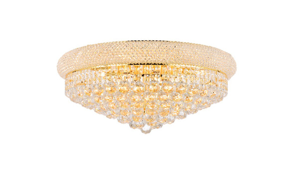 Flush Mounts Glass Down by Elegant Lighting ( 173 | V1800F24G/RC Primo ) 