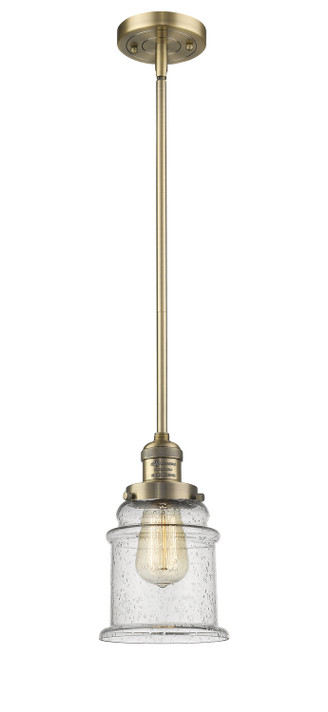 Mini Pendants Glass Down by Innovations ( 405 | 201S-BB-G184-LED Franklin Restoration ) 