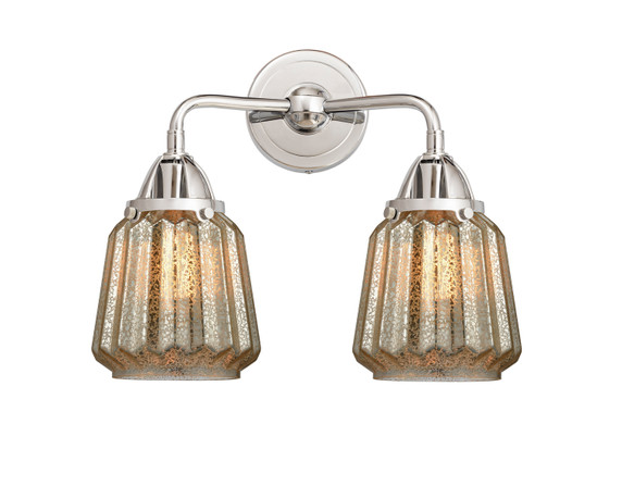 Bathroom Fixtures Two Lights by Innovations ( 405 | 288-2W-PC-G146 Nouveau 2 ) 