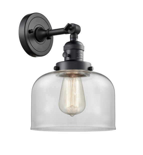 Sconces Single Glass by Innovations ( 405 | 203SW-BK-G72 Franklin Restoration ) 