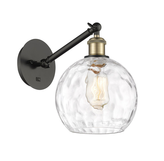 Sconces Single Glass by Innovations ( 405 | 317-1W-BAB-G1215-8 Ballston ) 
