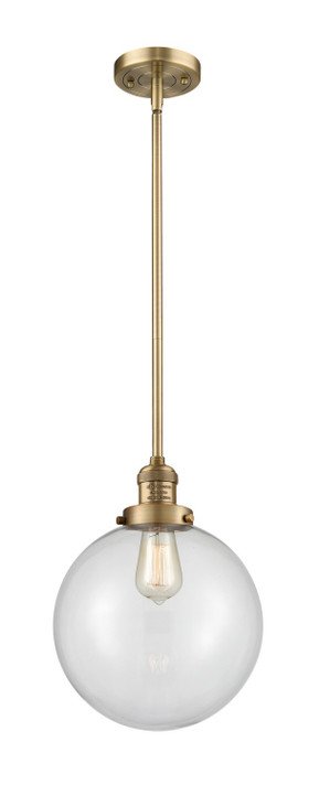 Mini Pendants Glass Down by Innovations ( 405 | 201S-BB-G202-10-LED Franklin Restoration ) 
