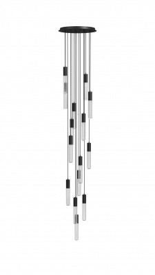 Mid. Chandeliers Multi-Port/Cascade by Avenue Lighting ( 192 | HF3315-BK Strand ) 
