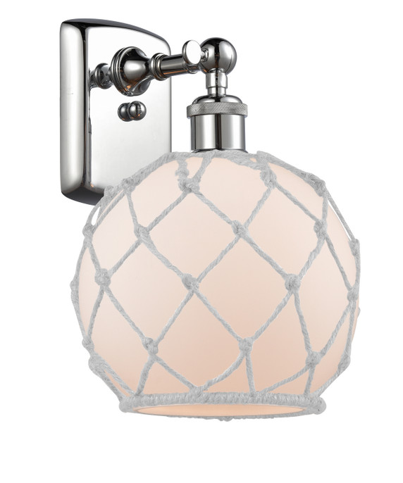 Sconces Single Glass by Innovations ( 405 | 516-1W-PC-G121-8RW Ballston ) 