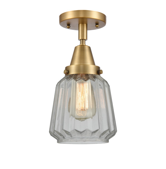 Flush Mounts Glass Down by Innovations ( 405 | 447-1C-BB-G142 Caden ) 