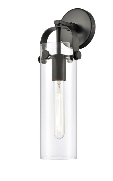Sconces Single Glass by Innovations ( 405 | 413-1W-BK-G413-1W-4CL Downtown Urban ) 