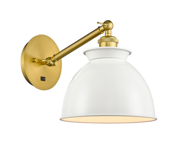 Sconces Metal by Innovations ( 405 | 317-1W-SG-M14-W-LED Ballston ) 