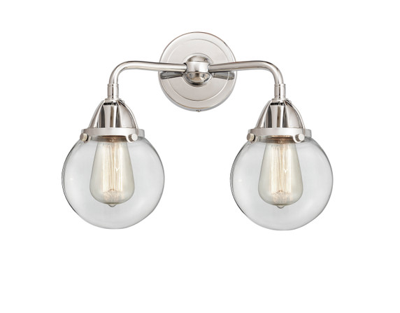 Bathroom Fixtures Two Lights by Innovations ( 405 | 288-2W-PC-G202-6 Nouveau 2 ) 