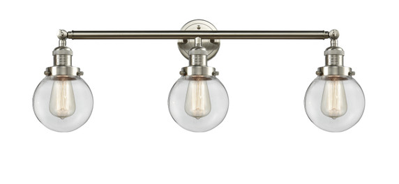 Bathroom Fixtures Three Lights by Innovations ( 405 | 205-SN-G202-6 Franklin Restoration ) 