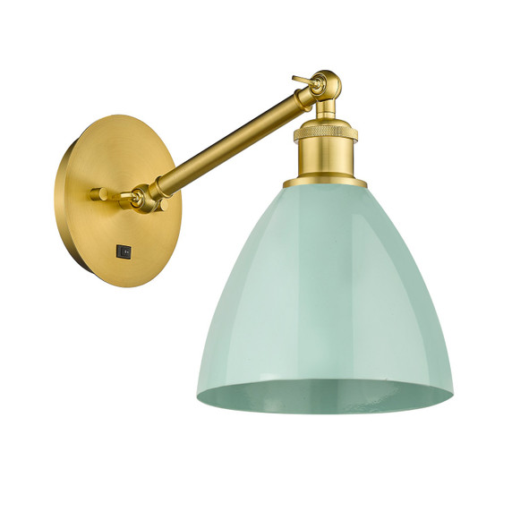 Sconces Metal by Innovations ( 405 | 317-1W-SG-MBD-75-SF Ballston ) 