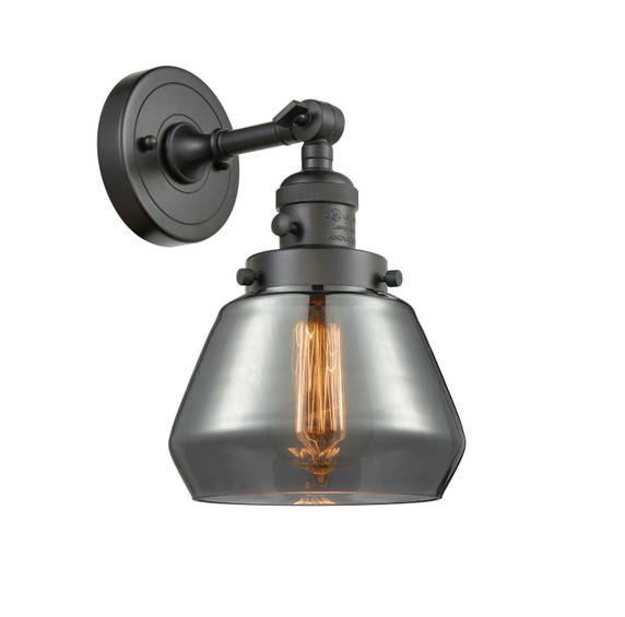 Sconces Single Glass by Innovations ( 405 | 203SW-OB-G173-LED Franklin Restoration ) 