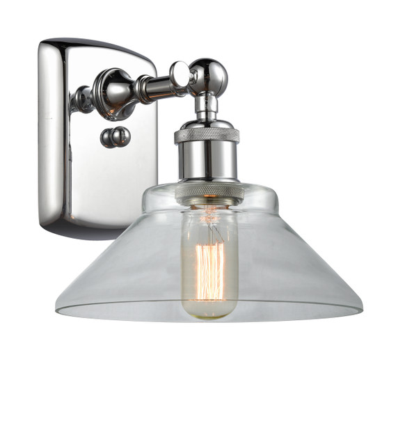 Sconces Single Glass by Innovations ( 405 | 516-1W-PC-G132 Ballston ) 