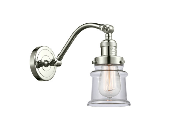 Sconces Single Glass by Innovations ( 405 | 515-1W-PN-G182S-LED Franklin Restoration ) 