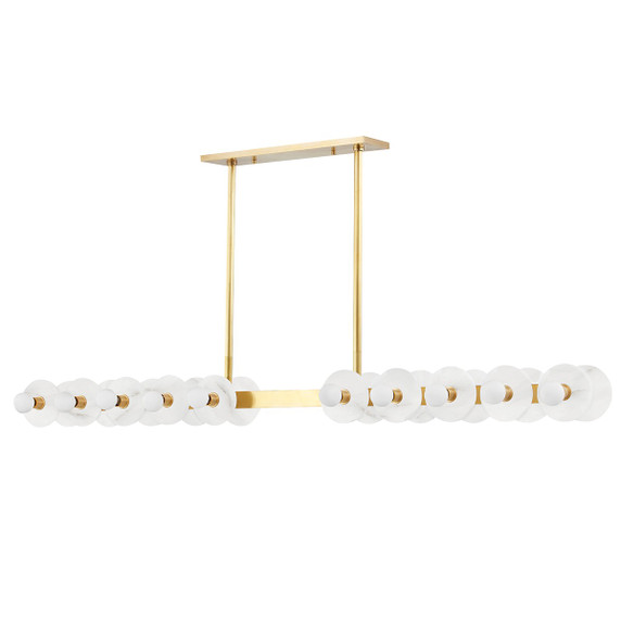 Linear/Island 4 Light + by Hudson Valley ( 70 | 4260-AGB Austen ) 