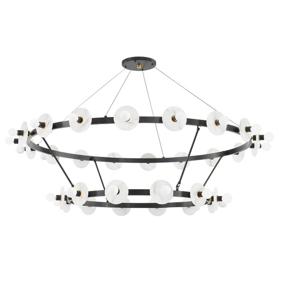 Large Chandeliers Ring/Halo by Hudson Valley ( 70 | 4262-AOB Austen ) 