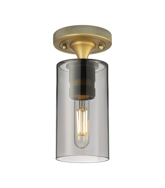 Semi-Flush Mts. Glass Down by Innovations ( 405 | 434-1F-BB-G434-7SM Downtown Urban ) 