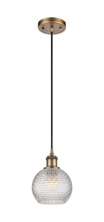 Mini Pendants Glass Down by Innovations ( 405 | 516-1P-BB-G122C-6CL Ballston ) 
