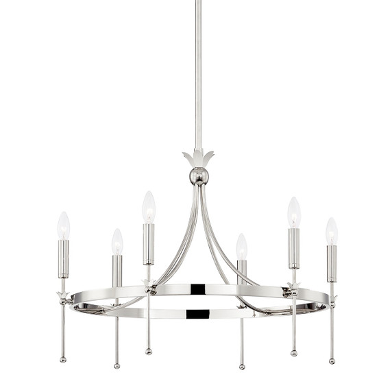 Large Chandeliers Candle by Hudson Valley ( 70 | 4327-PN Gates ) 