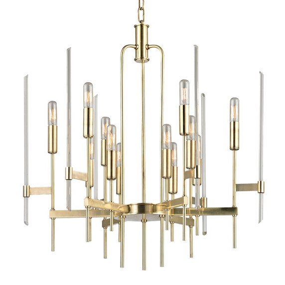 Mid. Chandeliers Candle by Hudson Valley ( 70 | 9912-AGB Bari ) 