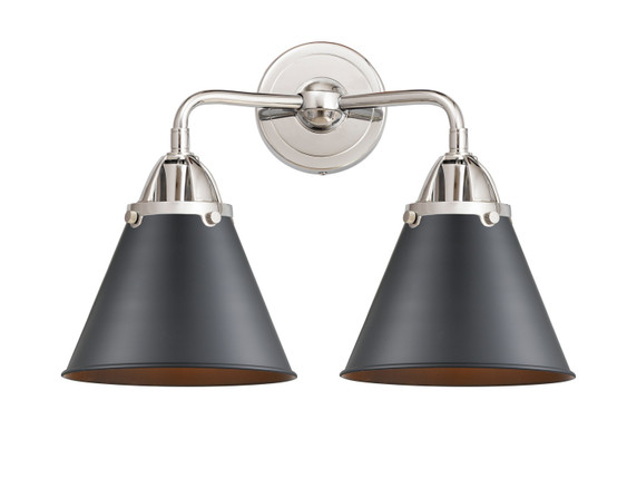 Bathroom Fixtures Two Lights by Innovations ( 405 | 288-2W-PC-M13-BK-LED Nouveau 2 ) 