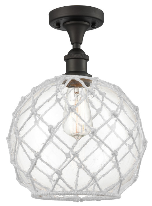 Semi-Flush Mts. Cage by Innovations ( 405 | 516-1C-OB-G122-10RW-LED Ballston ) 
