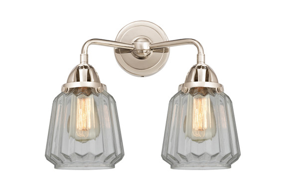 Bathroom Fixtures Two Lights by Innovations ( 405 | 288-2W-PN-G142 Nouveau 2 ) 